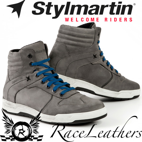 Stylmartin Smoke WP Sneaker Grey Mens Motorcycle Touring Boots - SKU SM-SN-SMK-GRY-36