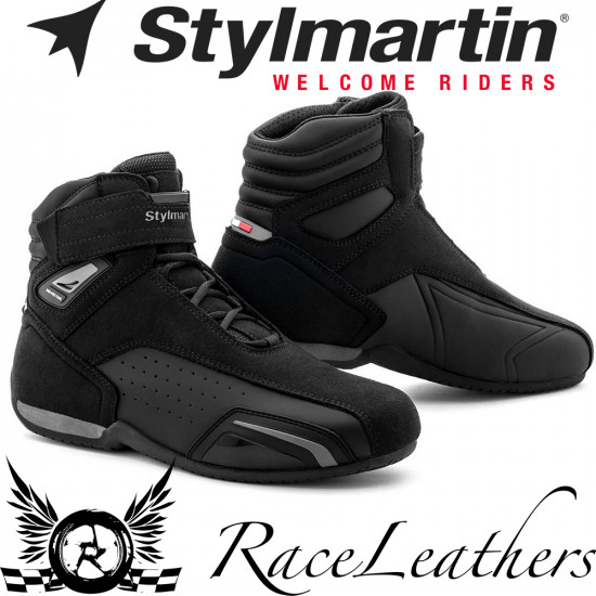 Stylmartin Vector Air Sport U Black Anthracite Mens Motorcycle Touring Boots - SKU SM-SP-VCR-AIR-BLKGRY-36