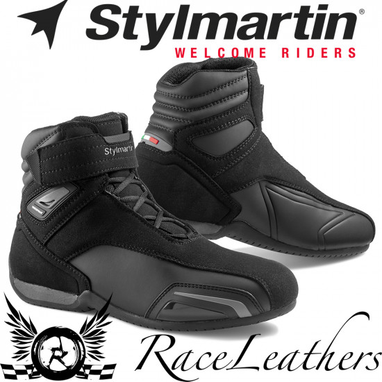 Stylmartin Vector WP Sport U Black Anthracite Mens Motorcycle Touring Boots - SKU SM-SP-VCR-BLKGRY-36
