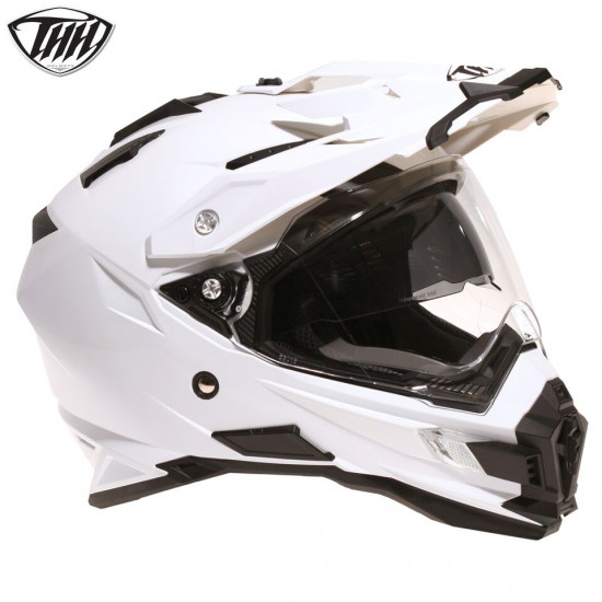 THH TX27 #0 Dual Sport Adult White Helmet Full Face Helmets - SKU TX27XS #0 WHITE