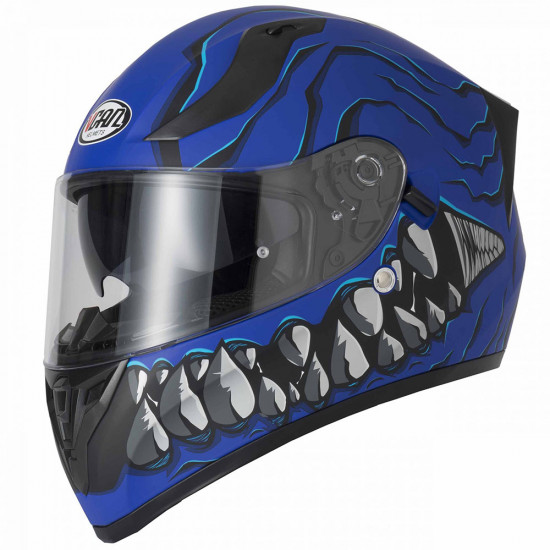 Vcan H128 Mordhi Blue Helmet Full Face Helmets - SKU RLMWHOT031
