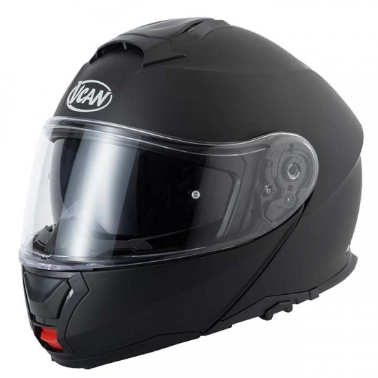 Vcan H272 Matt Black Flip Front Motorcycle Helmets - SKU RLMWHTS008