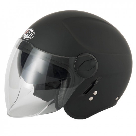 Vcan H595 Matt Black Helmet Open Face Helmets - SKU RLMWHFN006