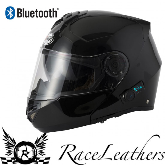 Vcan V270 Blinc Bluetooth 5 Gloss Black Flip Front Helmets £95.99