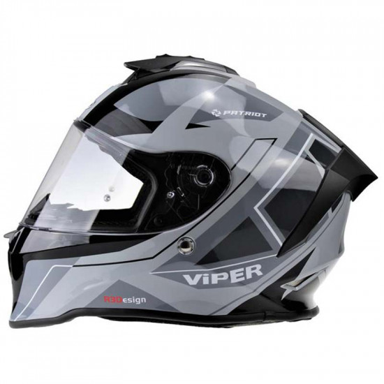 Viper RS55 Race Cyclone Grey Full Face Helmets - SKU A347CycloneGreyXS