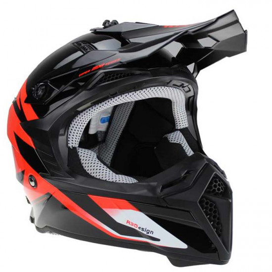 Viper RSX221 MX Crosser Black Red Off Road Helmets - SKU A278BlackRedXS