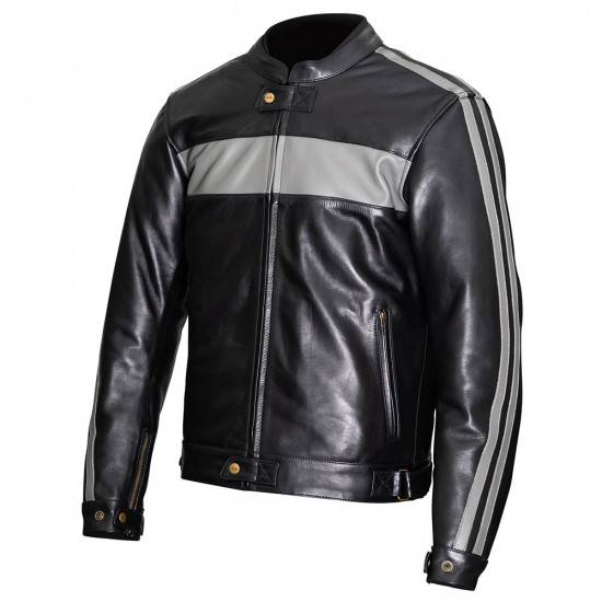Weise Cabot Leather Jacket Black/Grey £359.99 Mens Motorcycle Jackets - SKU WJCAB8340 from RaceLeathers Motorcycle Clothing