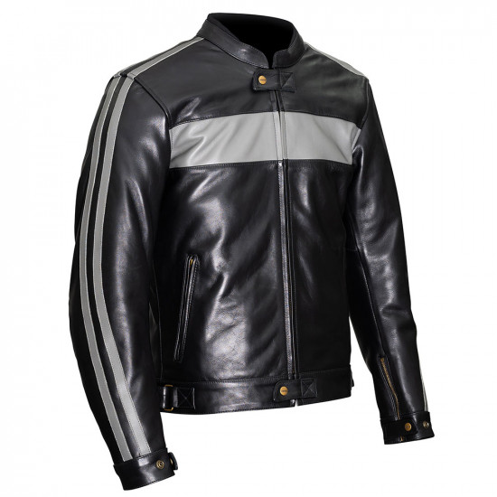 Weise Cabot Leather Jacket Black/Grey £359.99 Mens Motorcycle Jackets - SKU WJCAB8340 from RaceLeathers Motorcycle Clothing