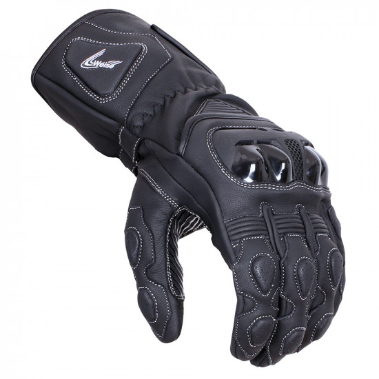Weise Torque Gloves Black Mens Motorcycle Gloves - SKU WGTOR142X