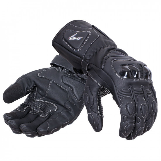 Weise Torque Gloves Black Mens Motorcycle Gloves - SKU WGTOR142X