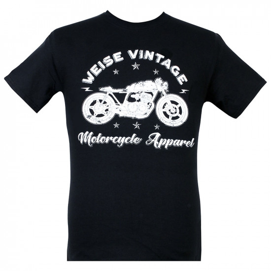 Weise Vintage Cafe Racer T-Shirt Black
