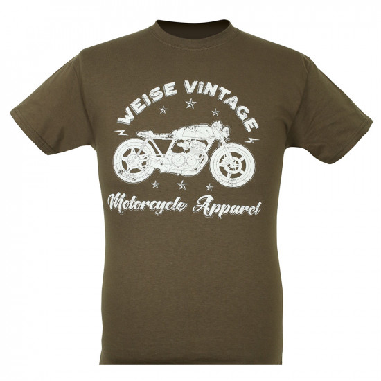 Weise Vintage T-Shirt Olive Casual Wear - SKU WTVIN472X