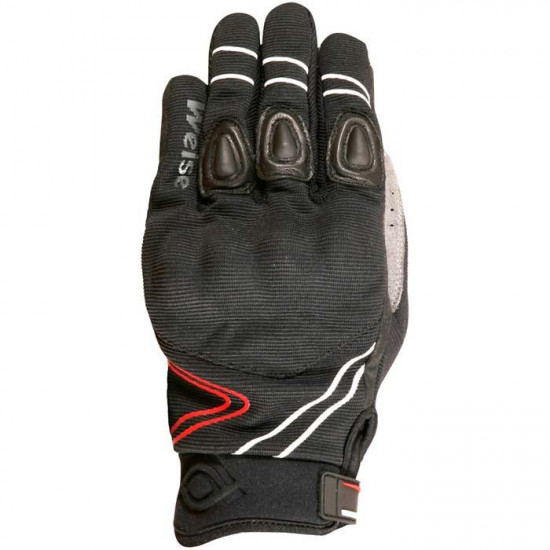 Weise Wave Gloves Black Mens Motorcycle Gloves - SKU WGWAV09862X