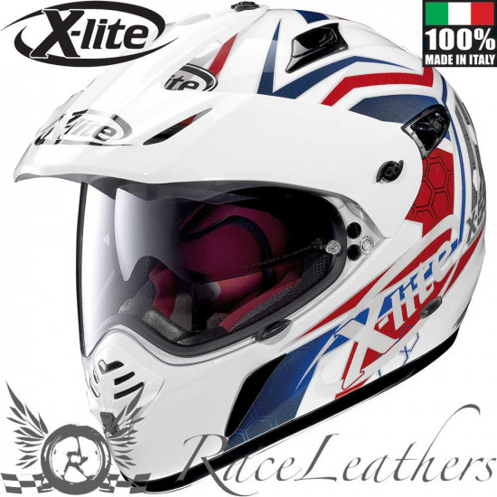 X-Lite X-551 GT Kalahari N-Com Red White Blue Full Face Helmets - SKU X5G0004720291